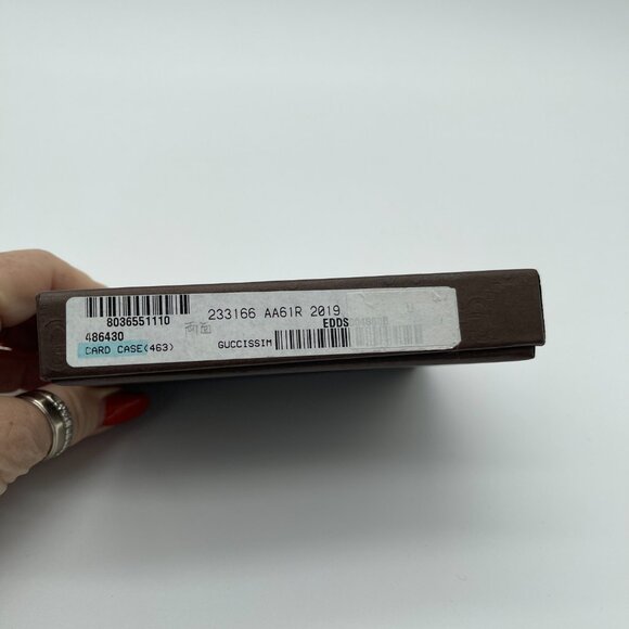 Gucci Micro Guccissima Soft Bronze Leather Card Case Card Holder (174453) - Picture 5 of 6